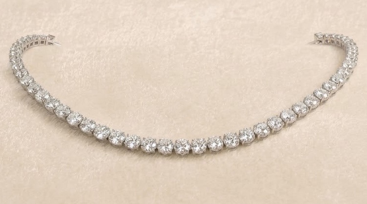 Rivière d'Azur argent & Moissanites